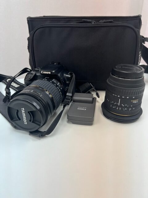 キャノン　フィルムカメラ　タムロン　望遠レンズ