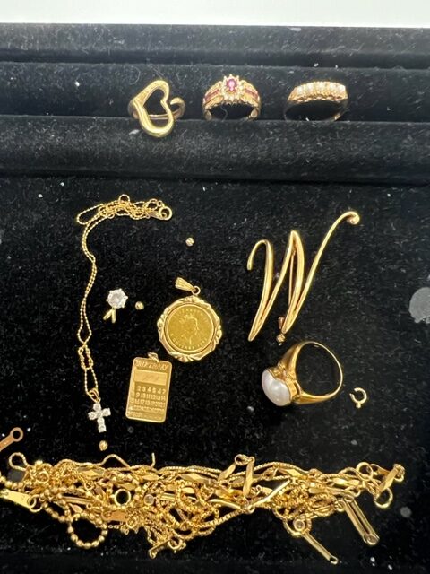 ２４金　２２金　１８金　ネックレス　コイン　リング