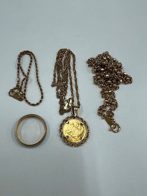 貴金属　K18　ネックレス　K24　コイン